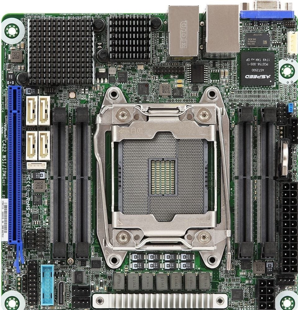 Asrock Rack C422 Wsi/Ipmi - Moederbord