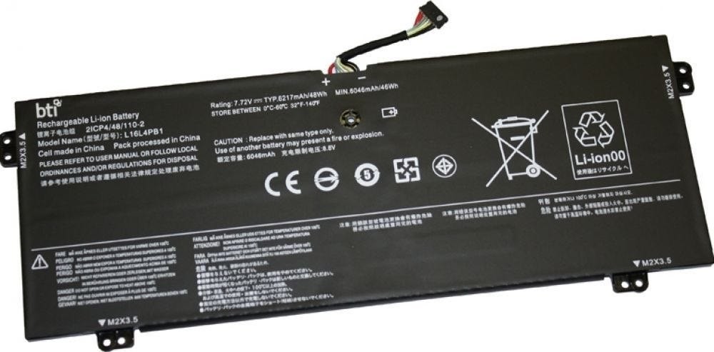 Bti - Batterij Voor Laptopcomputer (Gelijk Aan: Lenovo L16L4PB1)