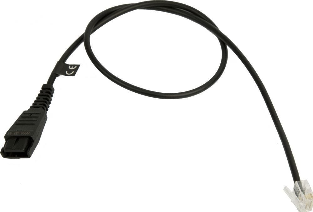 Jabra 8800-00-88 QD Cord Naar RJ10 - Kabel Voor Telefoonhoorn