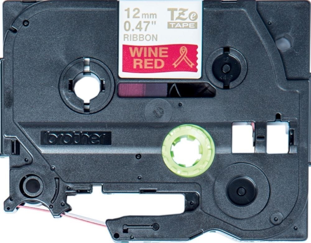 Brother TZe-RW34 - Goud Op Wijnrood