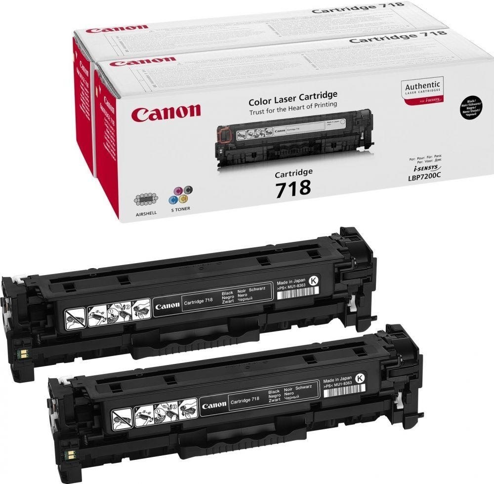 Canon 718 Black - Tonercartridge