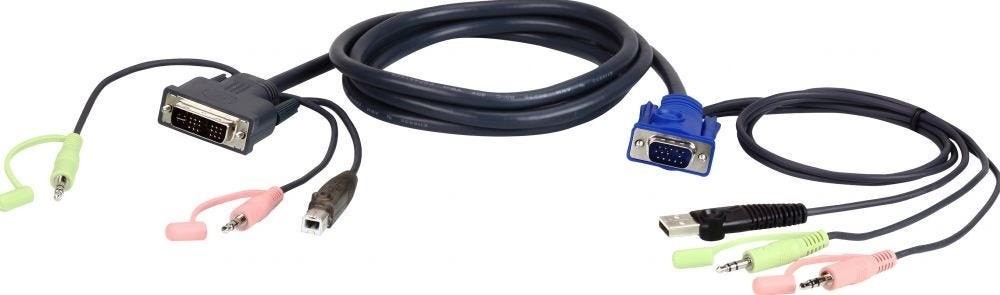 Aten 2L-7Dx2u - Kabel Voor Toetsenbord Muis Video Audio
