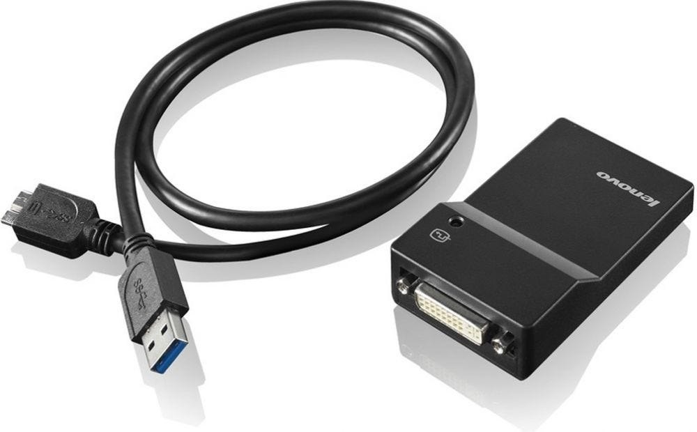 Lenovo Usb 3.0 To Dvi/Vga Monitor Adapter - Externe Video-Adapter