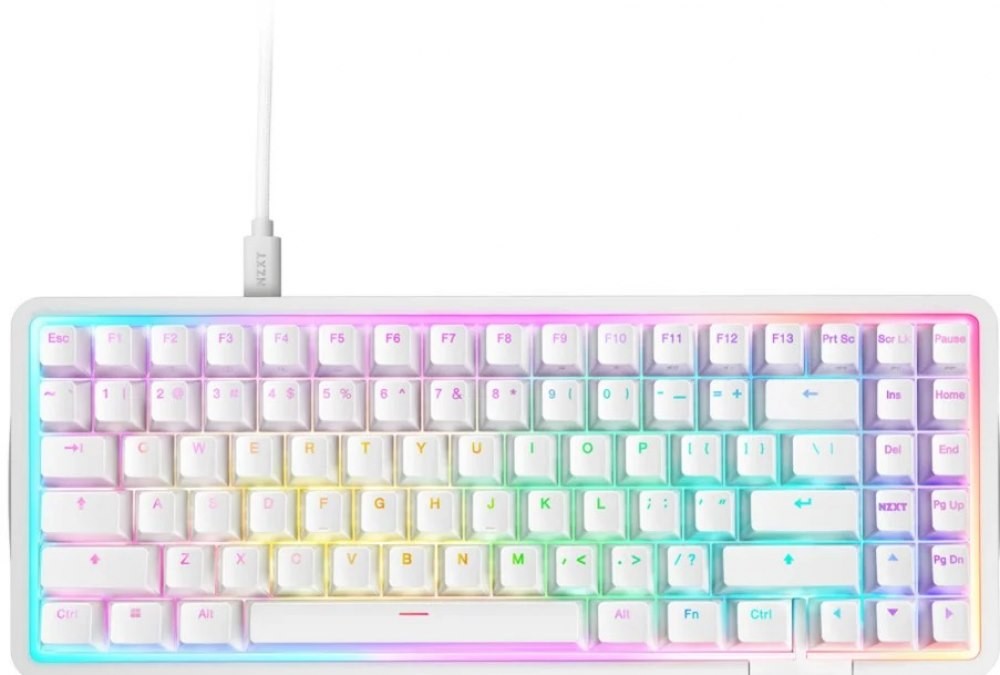 NZXT Function Elite MiniTKL Wit - Toetsenbord