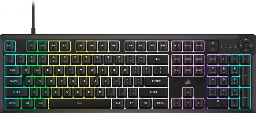 Corsair K55 Core RGB Zwart - Toetsenbord
