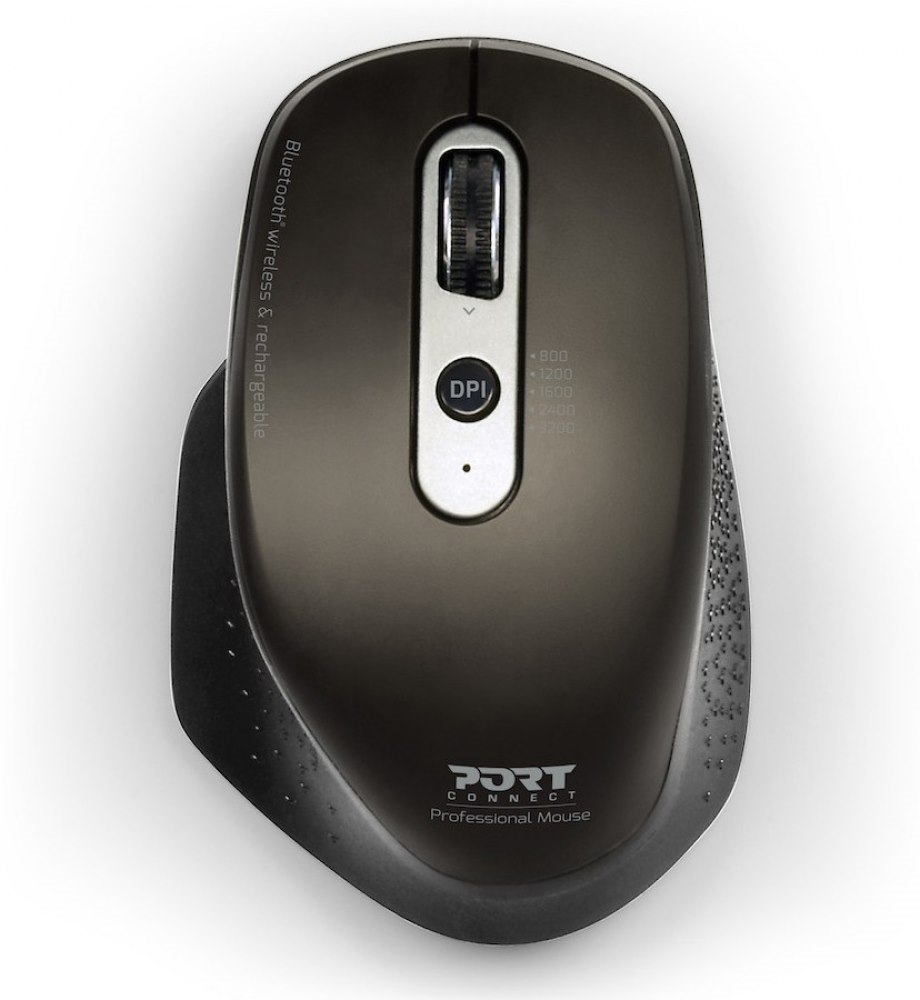 Port Designs Bluetooth + Wireless & Rechargeable Executive Mouse - Muis