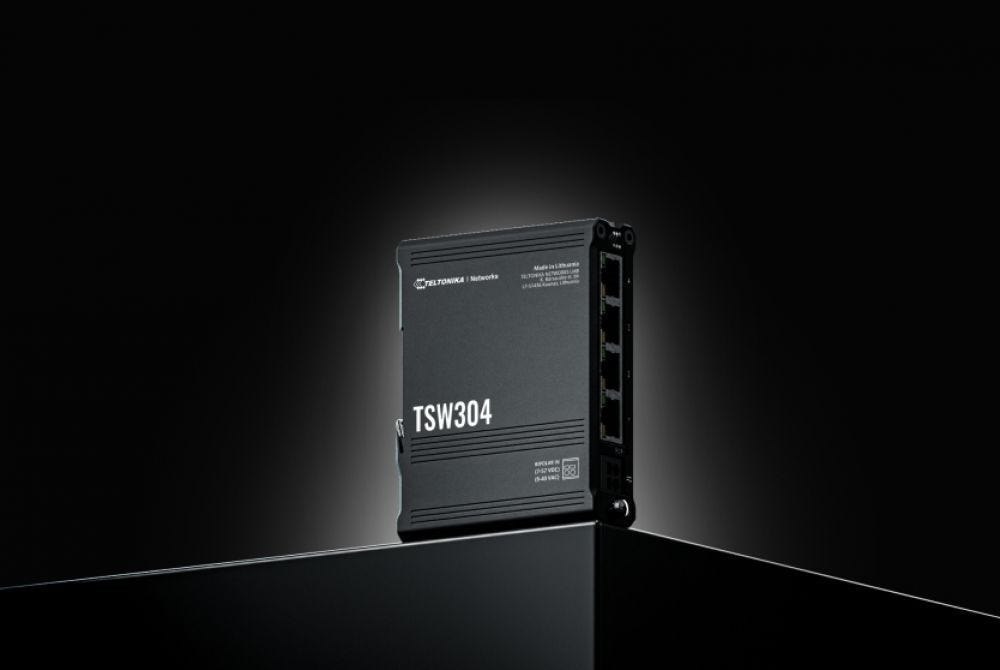 Teltonika TSW304 Gigabit Switch Din Rail