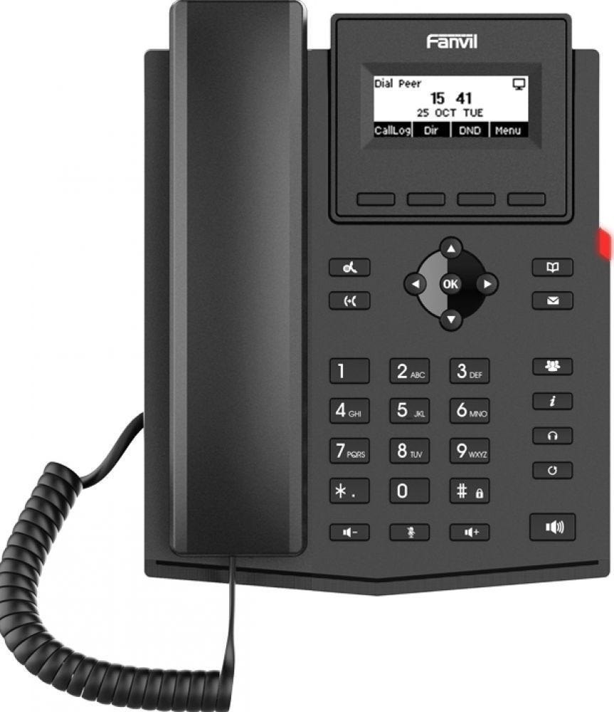 Fanvil Ip Telefon X301W Schwarz