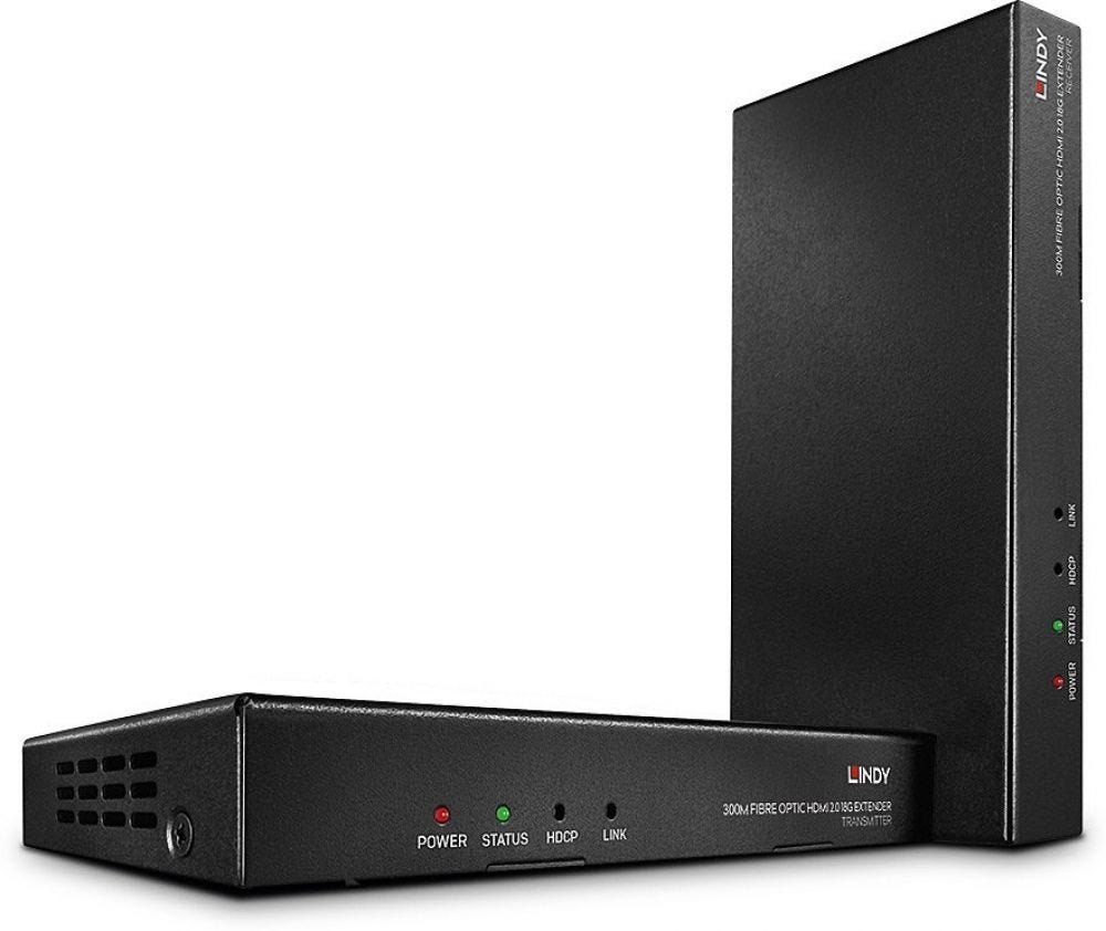 Lindy Extender Hdmi 2.0 18G Fibre Optic & Ir 300M
