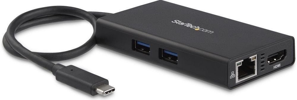 StarTech.com Usb-C Multiport Adapter, Usb-C Travel Dock Met 4K Hdmi, 60W Power Delivery Passthrough, GbE, 2PT Usb-A 3.0 Hub, Usb Type-C Mini Laptop Docking Station, TB3 Compatibel (DKT30CHPD) - Videoa