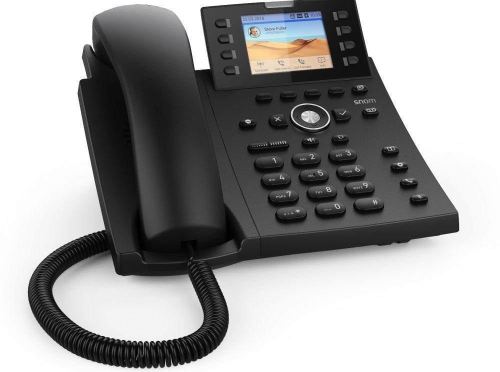 Snom Telefoon D335 Zwart Zonder Netzteil