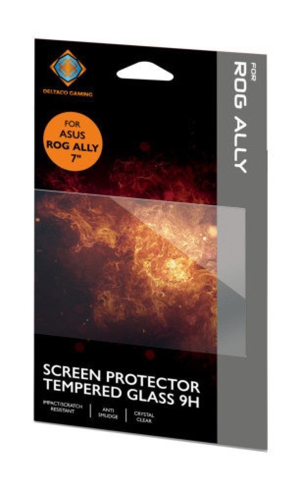 Deltaco Bescherm Je Asus Rog Ally 7' Met Deze Kristalheldere Schermbeschermer Van Gehard Glas, Met Hardheid Van 9H, Schok- En Krasbestendigheid En Een Antivleklaag. Het Ultra-Heldere Ontwerp Zorgt Erv