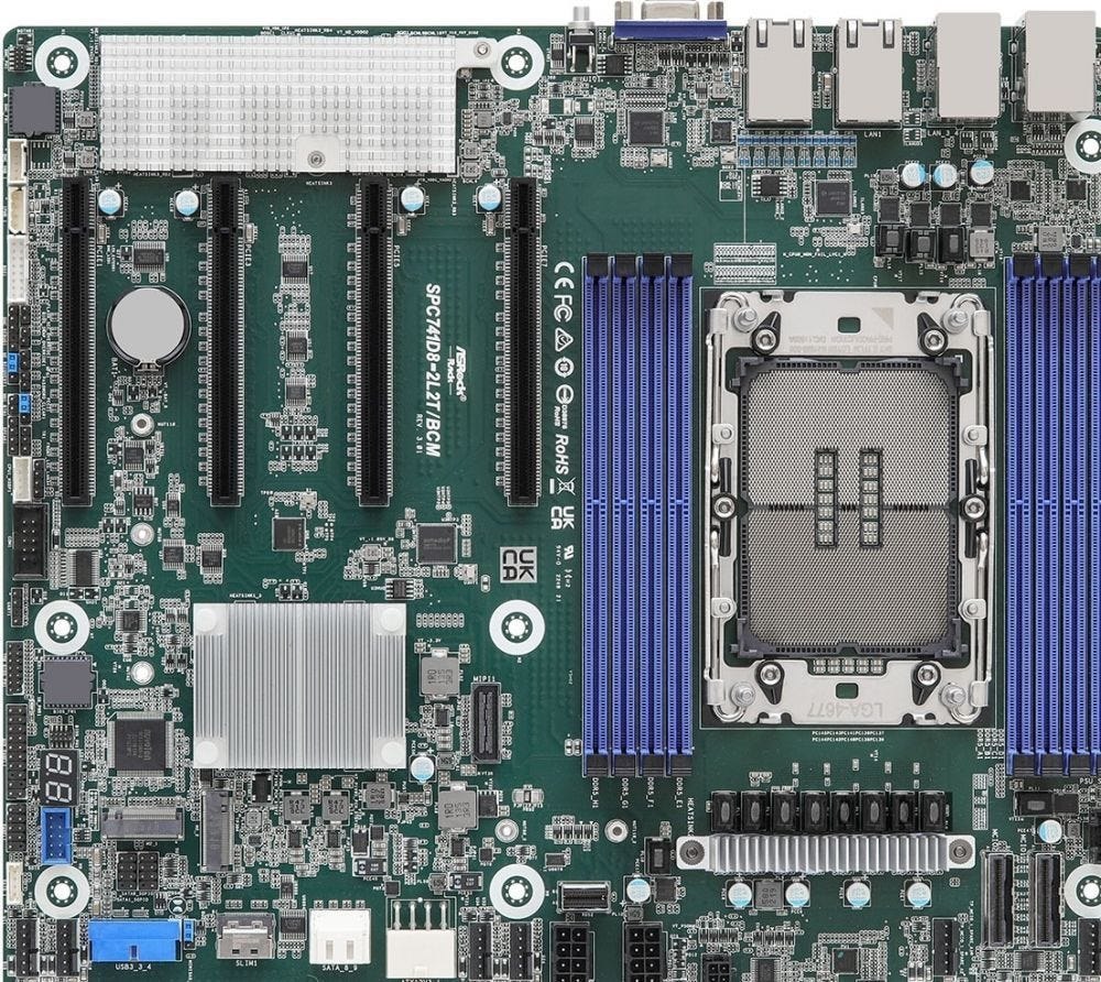 Asrock Rack SPC741D8-2L2T/BCM - Moederbord