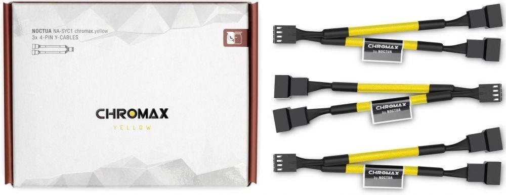Noctua Na-Syc1 Chromax.Yellow - Voedingskabel Ventilator