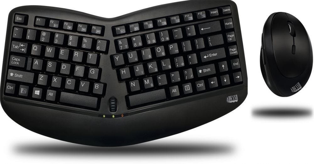 Adesso Tru-Form Media 1150 - Toetsenbord En Muis Set