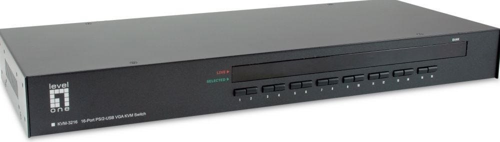 Level One KVM-3216 16-Port Ps/2-Usb Vga KVM Switch