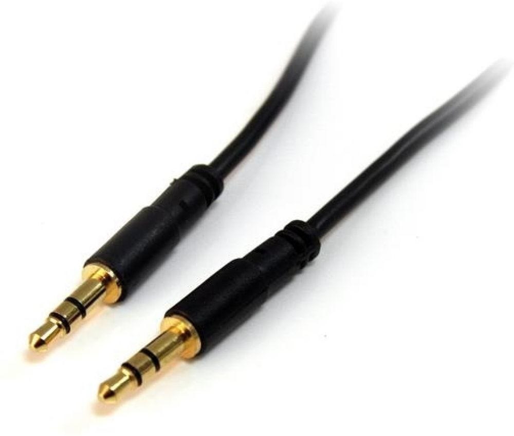 StarTech.com 1 FT 30 CM Slanke 3.5MM Stereo Audio Kabel - MM