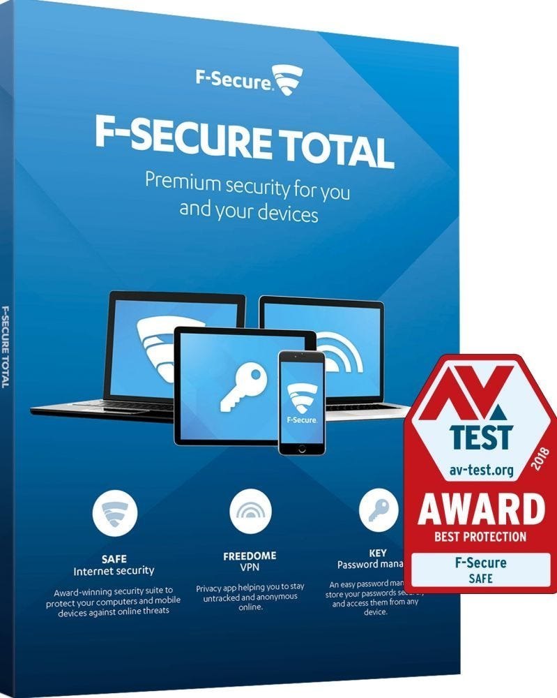 F-Secure Total Security & Privacy 5-Devices 2 Year