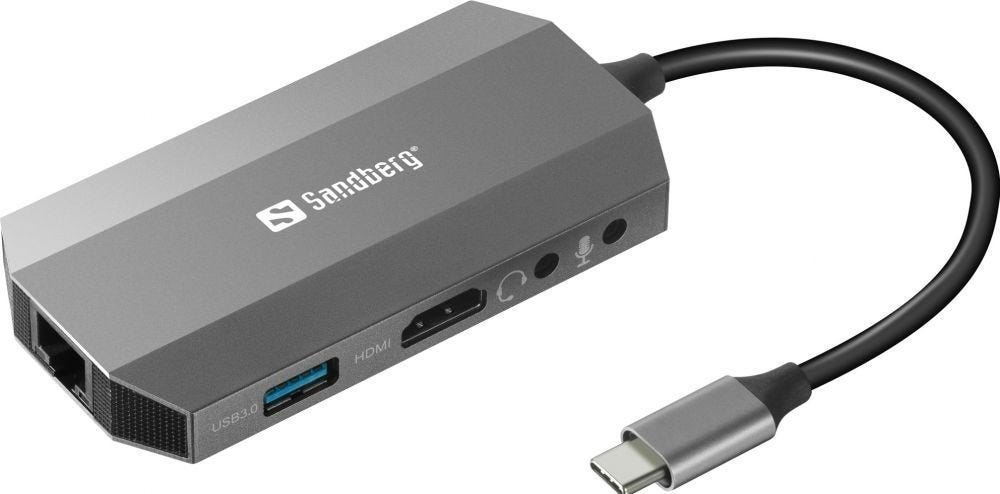 Sandberg Usb-C 6-In1 Travel Dock