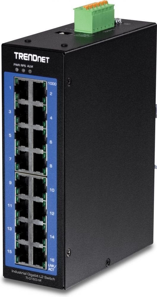 TRENDnet 16-Port Industr. Gigabit L2 Managed DIN-Rail Swit
