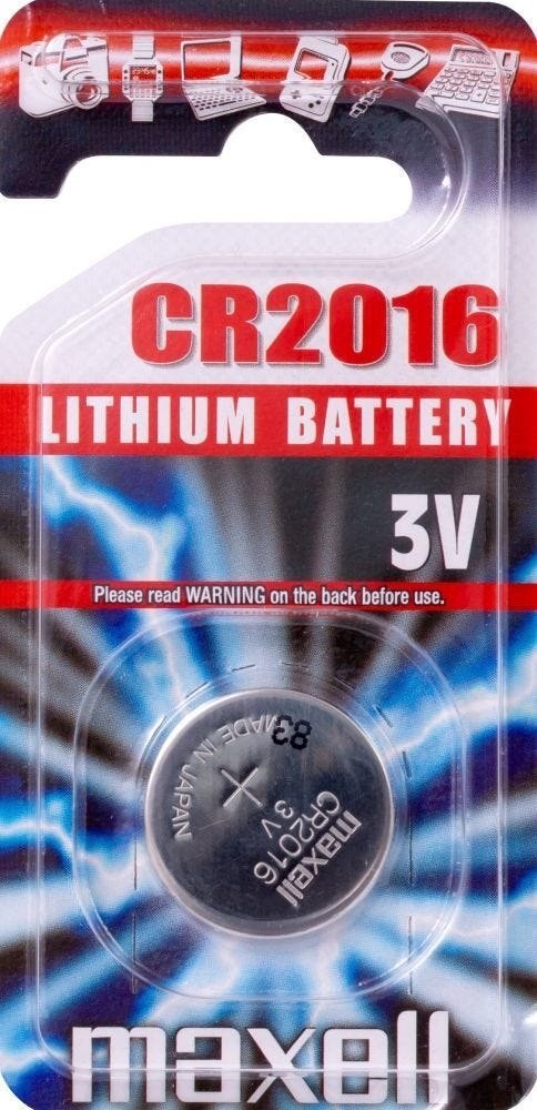 Maxell Batterij Maxell 3V Knoopcel CR2016 90mAh