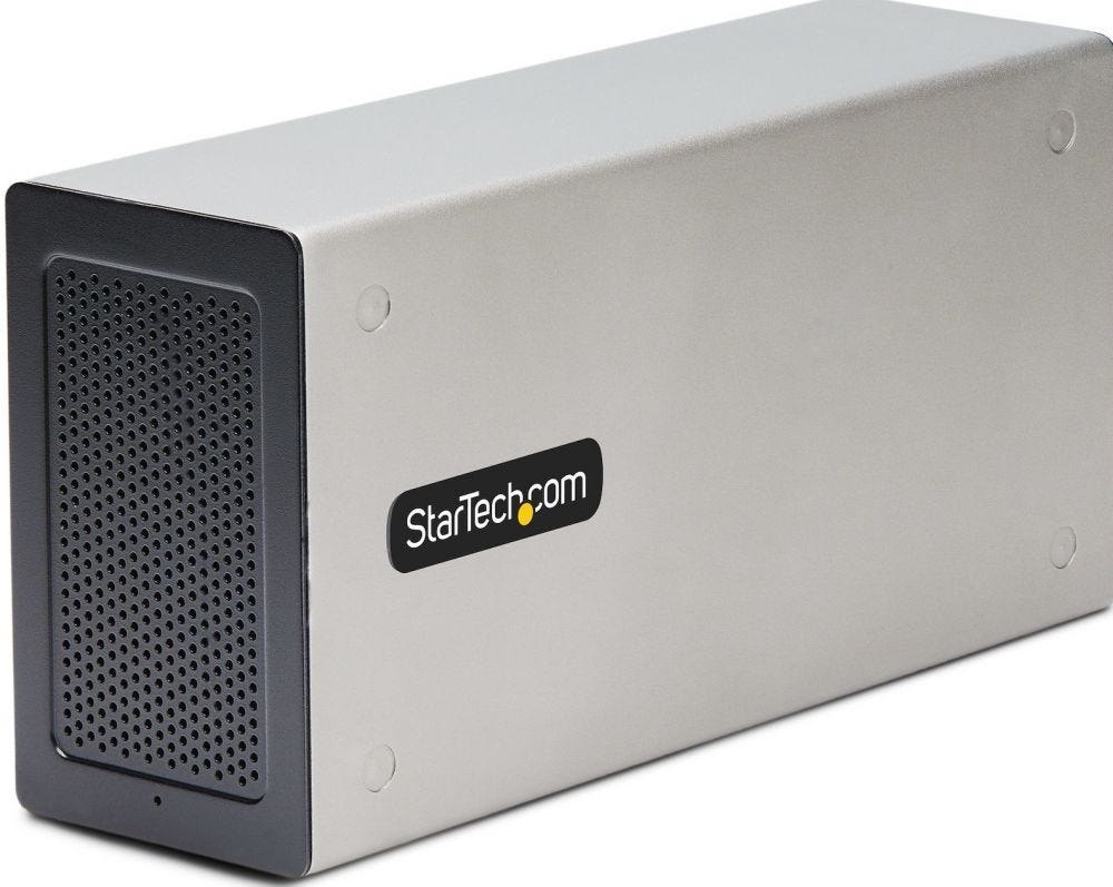 StarTech.com Thunderbolt 3 PCIe Expansion Chassis, Enclosure Box WDual Pci-E Slots, External PCIe Slots For LaptopsDesktopsAll-In-Ones, 8K4K Output Via TB3DP 1.4 Ports - For Pci Express Cards (2TBT3-P