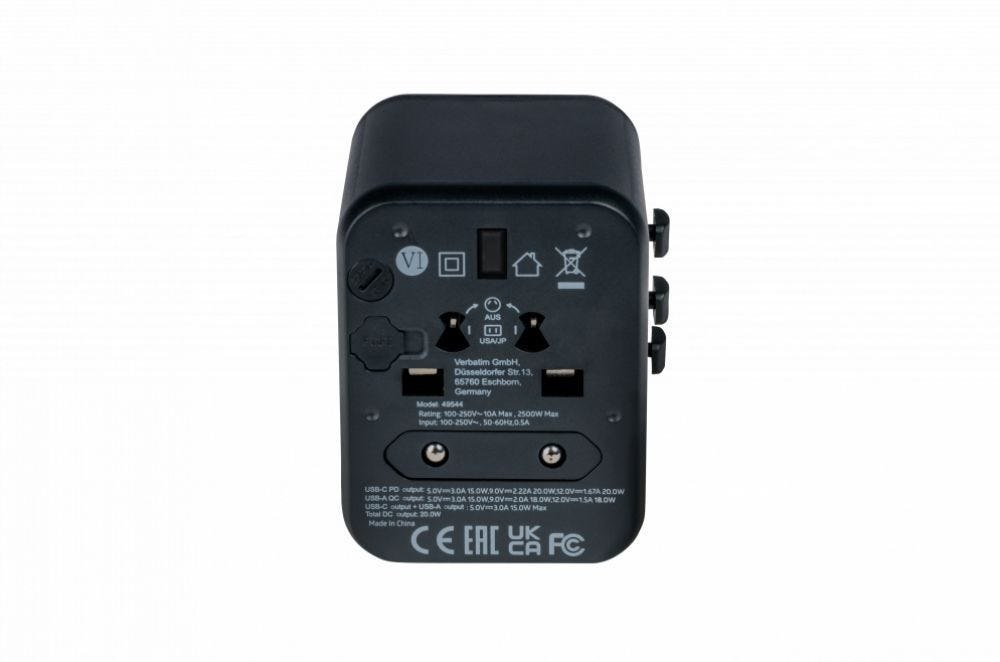 Verbatim Uta-02 - Universele Reisadapter