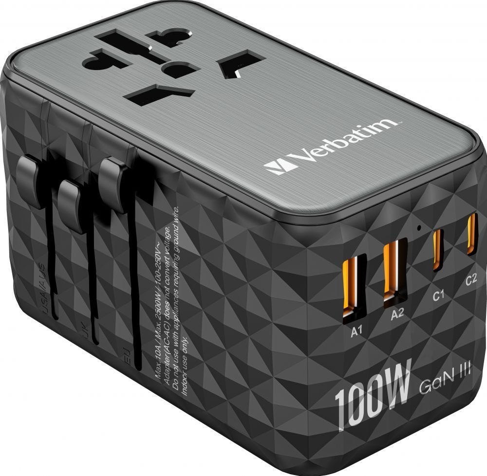 Verbatim Uta-06 - GaN Iii Universele Reisadapter