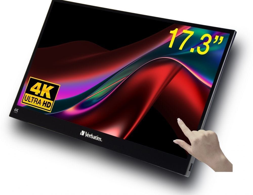 Verbatim PMT-17 - 17.3" Portable 4K-monitor