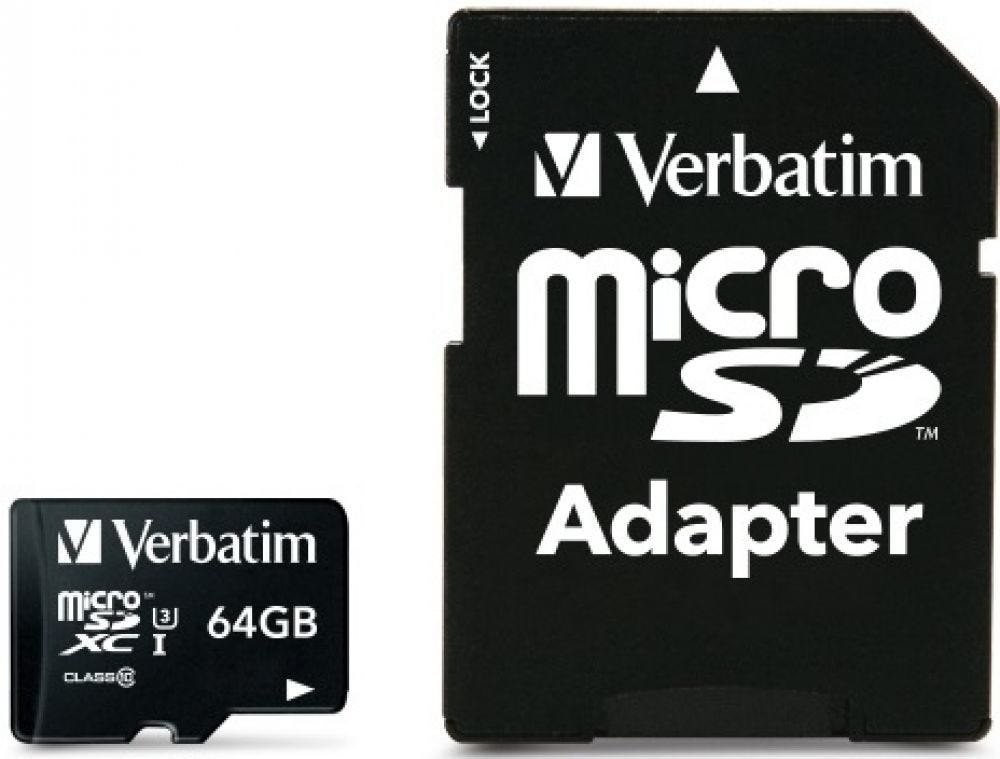 Verbatim Pro - Flashgeheugenkaart (SD Adapter Inbegrepen)