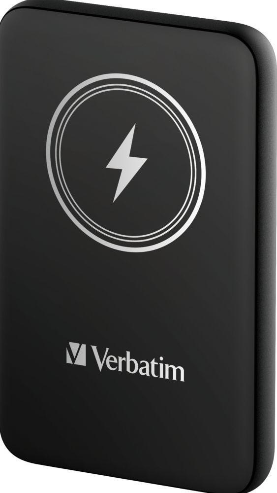 Verbatim Charge 'N' Go Magnetische Draadloze Power Bank 10000 Zwart - Draadloze Power Bank