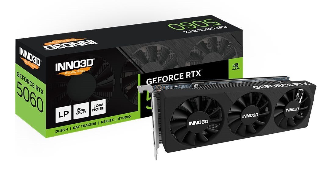 Inno3D GeForce RTX 5060 X3 Low Profile - Videokaart