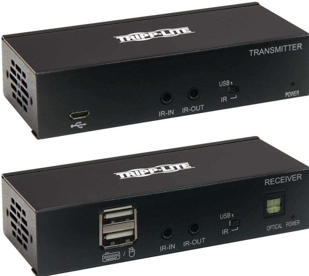 Eaton Tripp Lite Series DisplayPort To Hdmi Over Cat6 Extender Kit With KVM Support, 4K 60Hz, 4:4:4, Usb, PoC, HDCP 2.2, Up To 230 FT., Taa - Videoaudio-Uitbreider