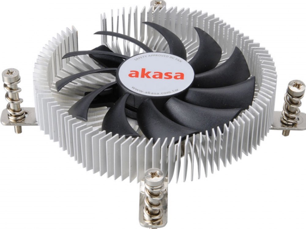 Akasa Aluminium Thin mini-ITX Cooler - Koeler Voor Processor