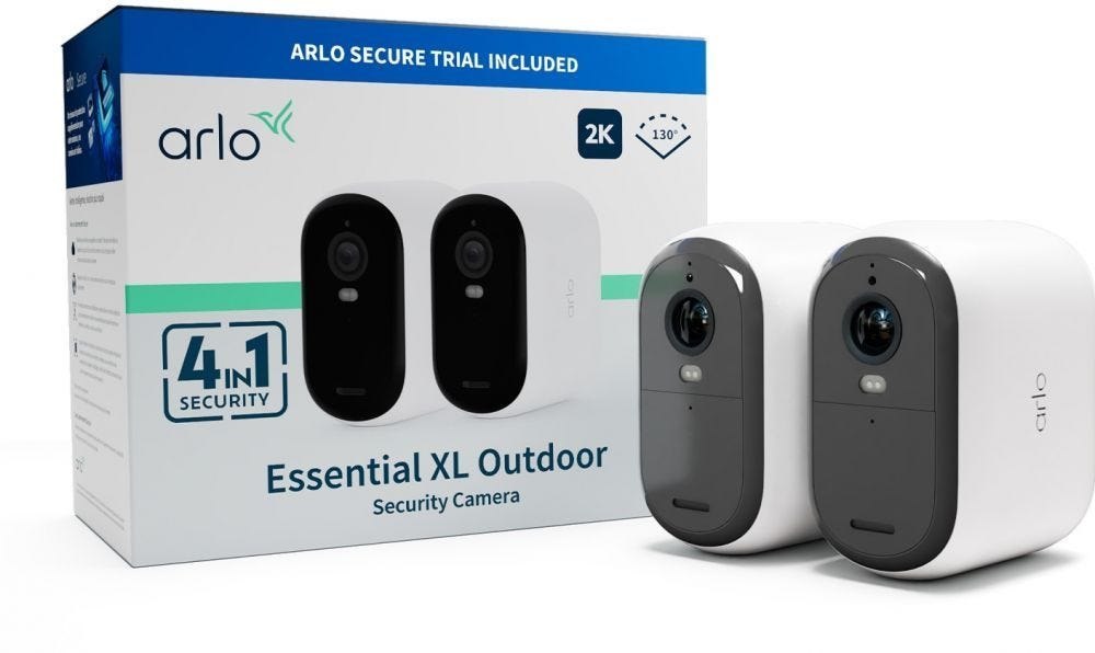 Arlo Essential 2 XL 2K Outdoor Camera