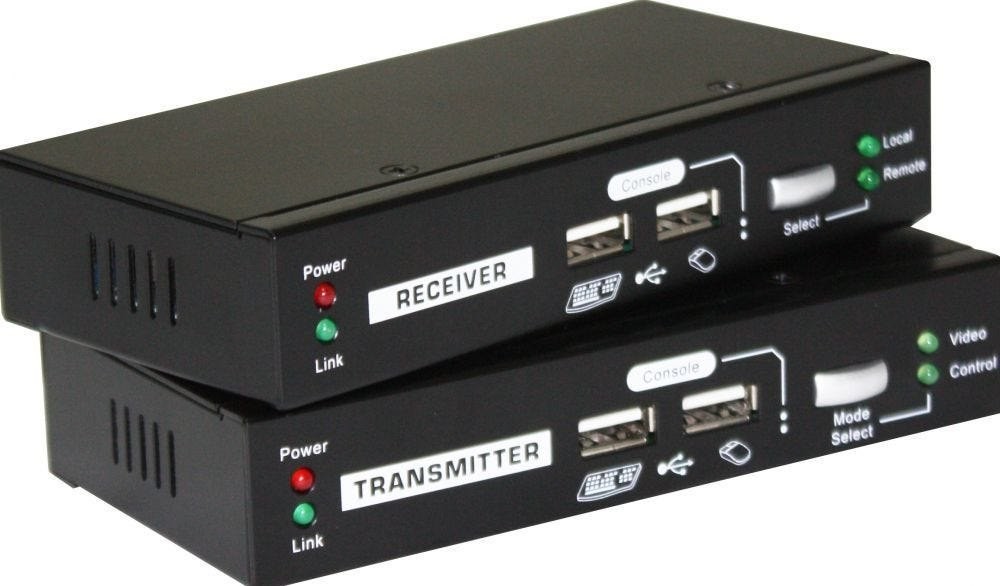 Level One LevelOne KVM Extender KVM-9036 Over Ip 2xUSB