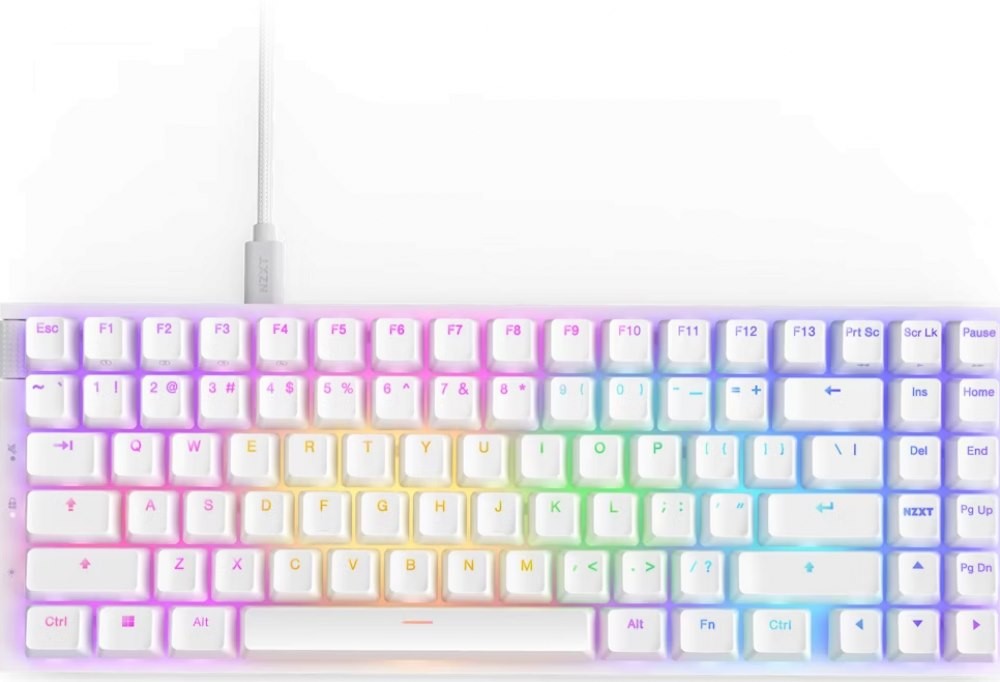 NZXT Function 2 MiniTKL White - Toetsenbord