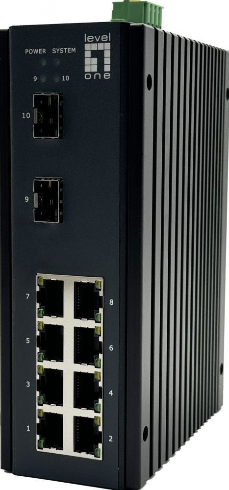 Level One LevelOne Switch 10X Ge Igu-1071 8X 1GbE,2x 2.5GbE SFP Zwart
