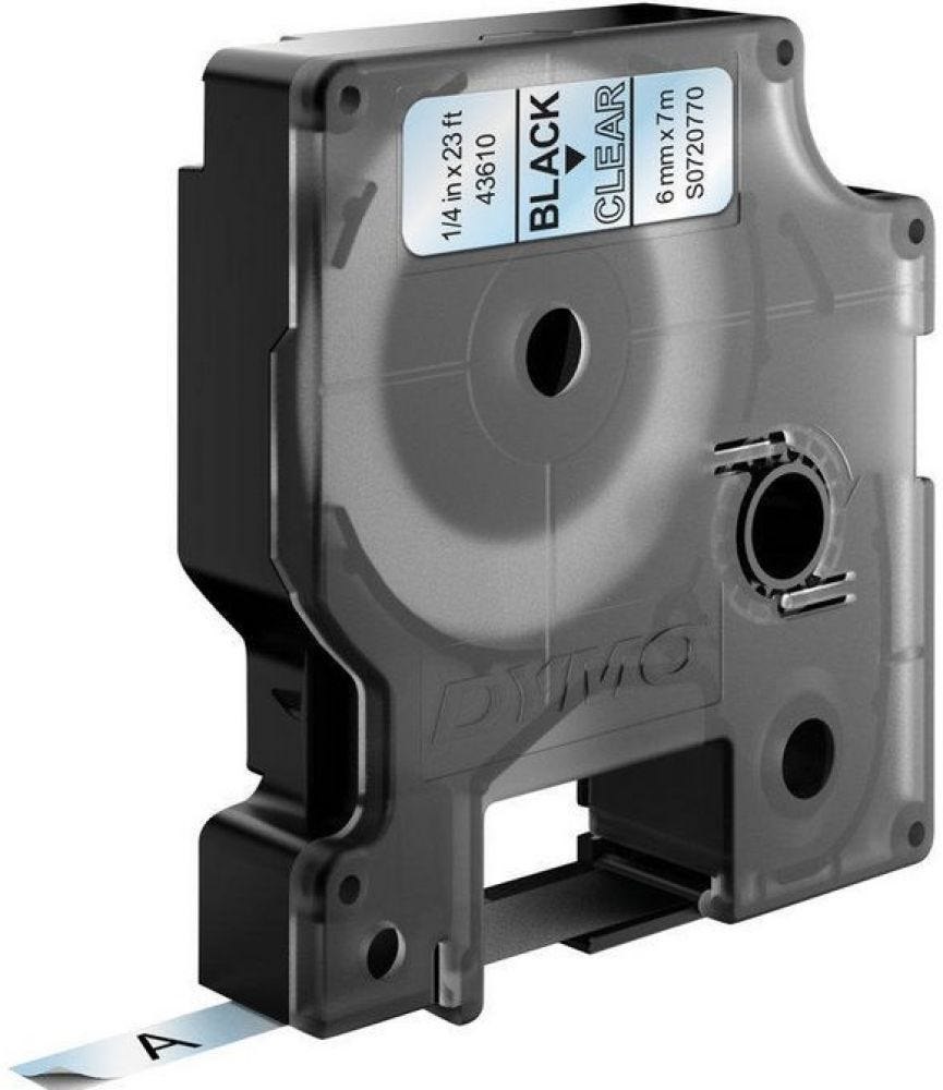 Dymo D1 - Zwart Op Transparant