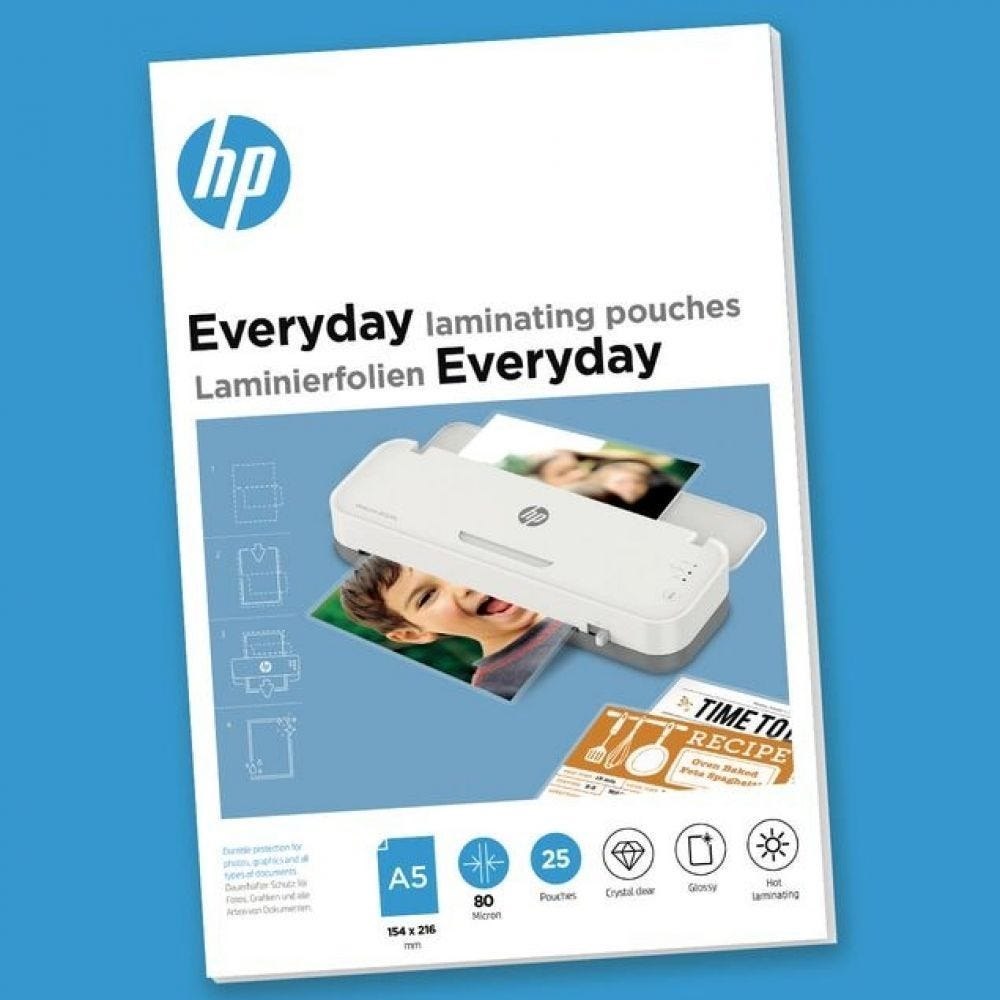 HP Laminierfolien Everyday A5 80 Micron 25X