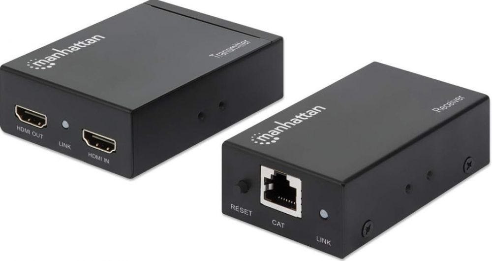 Manhattan Extender,HDMI 1080p,Up To 50 m,Cat5e,zwart,Retail