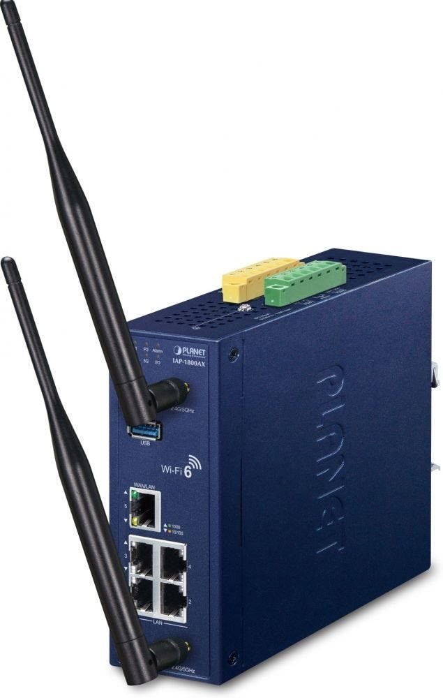 Planet Industrial Dual Band 802.11Ax 1800Mbps Wireless Ap