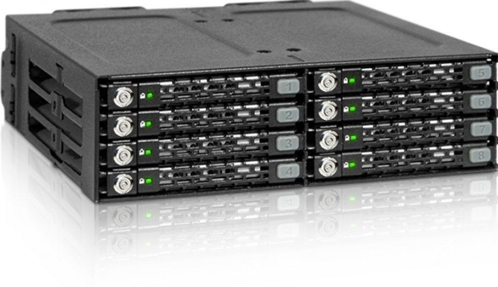 Icy Dock Backplane IcyDock 8X6,3CM Satai-Iii In 1X5,25" Keylocks