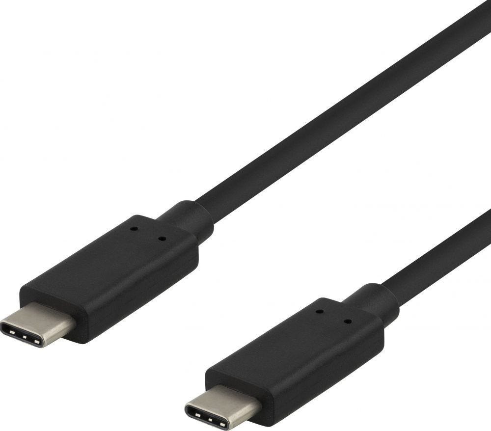 Deltaco Met De USB-C-kabel Van Deltaco Kun Je USB-C-apparaten Aansluiten Op Een Voedingsbron Of Een Ander USB-C-apparaat. De Kabel Is Gemaakt Van De Beste Materialen En Is SuperSpeed-gecertificeerd, W