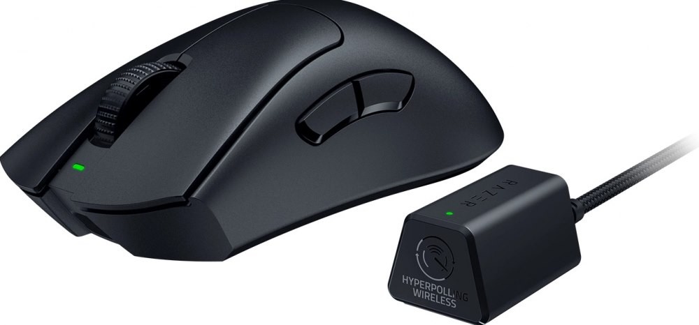 Razer DeathAdder V3 Pro (Smooth Touch) + HyperPolling Wireless Dongle - Muis
