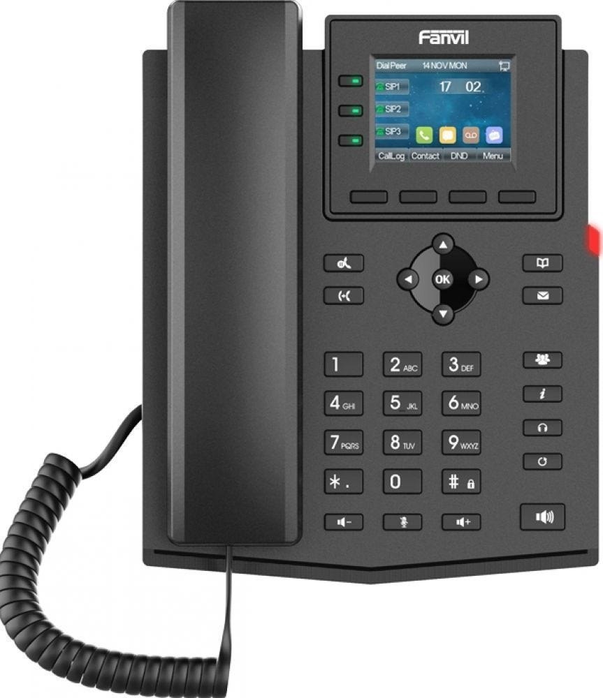 Fanvil Ip Telefon X303P Schwarz