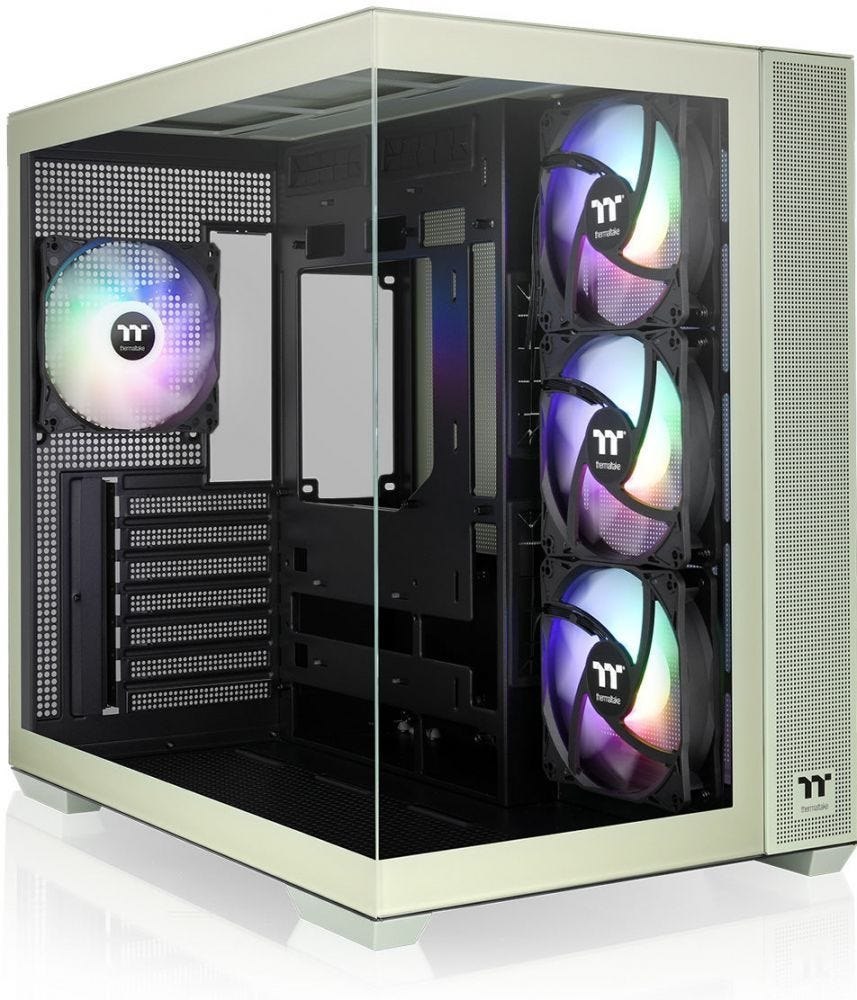 ThermalTake Behuizing Thermaltake View 380 TG Midi Tower "Argb Matcha" Green Retail