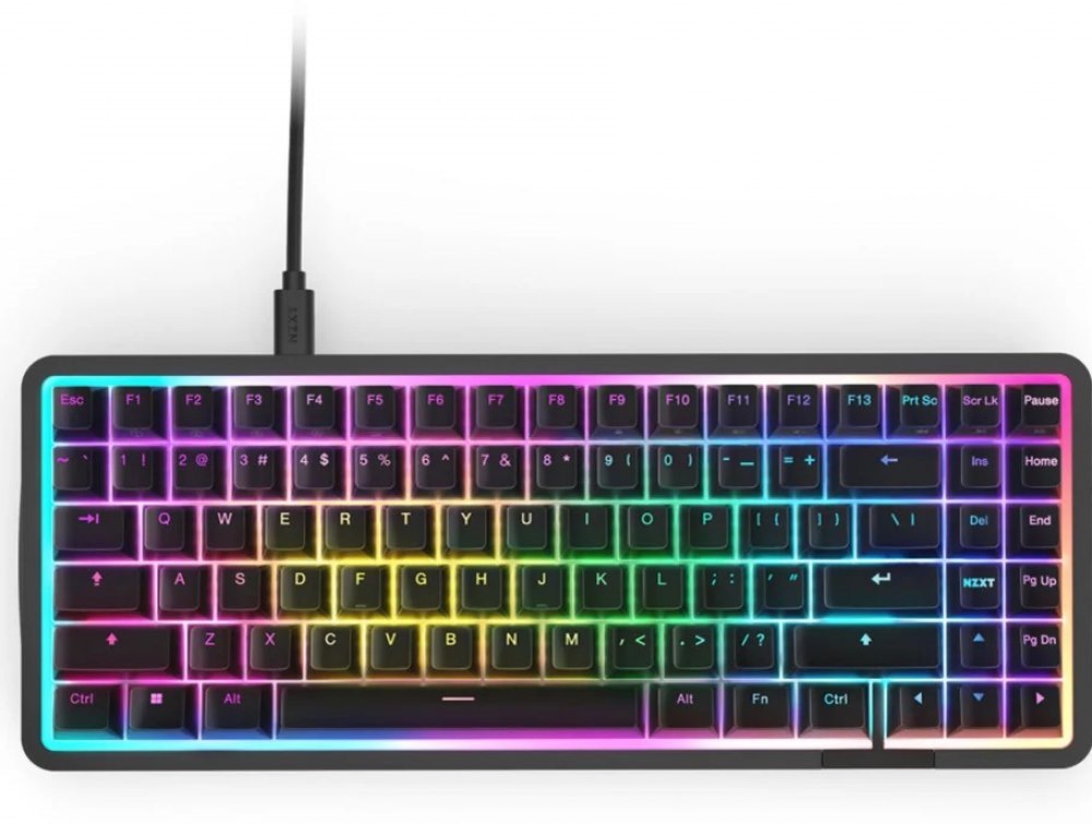 NZXT Function Elite MiniTKL Zwart - Toetsenbord