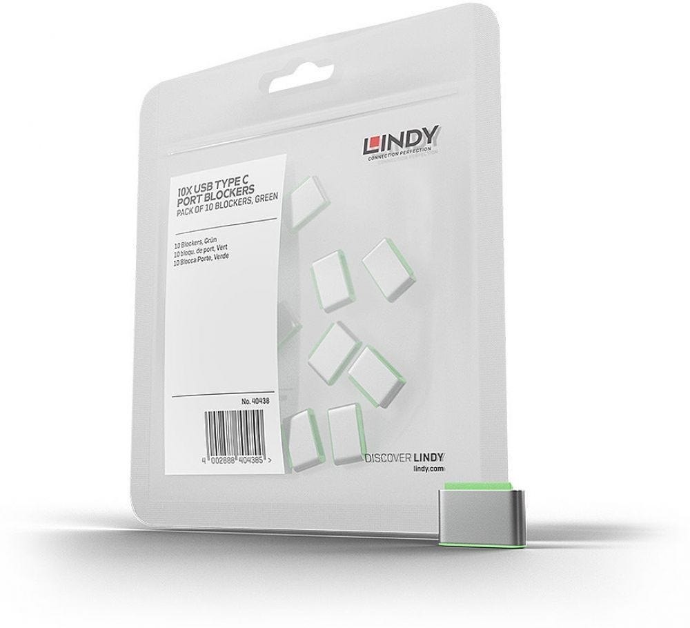 Lindy Usb Type C Port Schloss Groen 10 Stuks