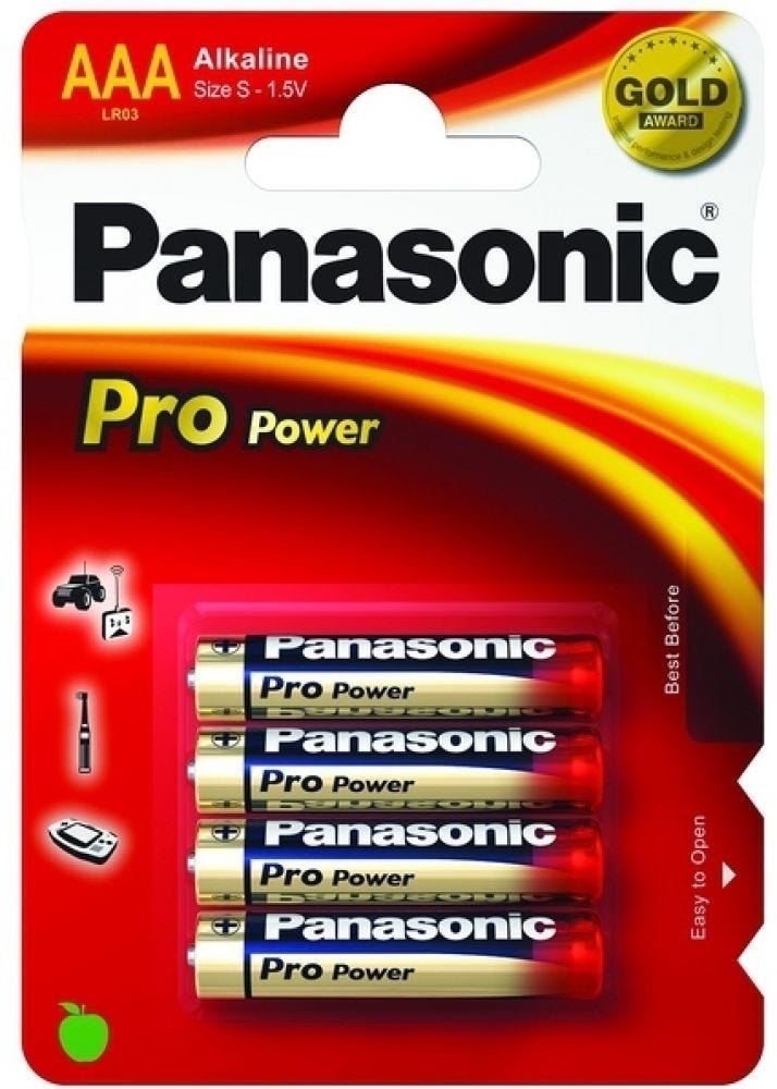 Panasonic Alkaline Pro Power LR03PPG - Batterij 4 X Aaa